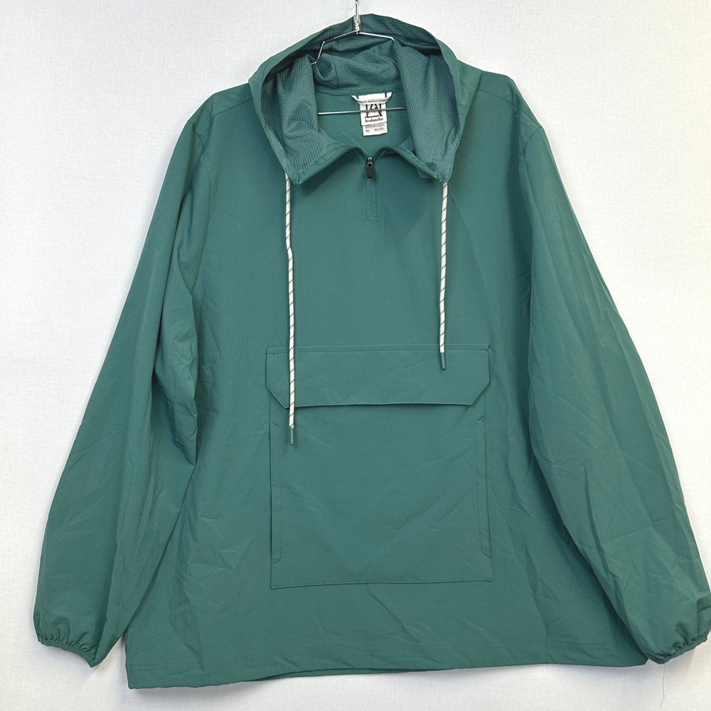 Avalanche Outdoor Supply Hooded Anorak Pullover Green Men's XL